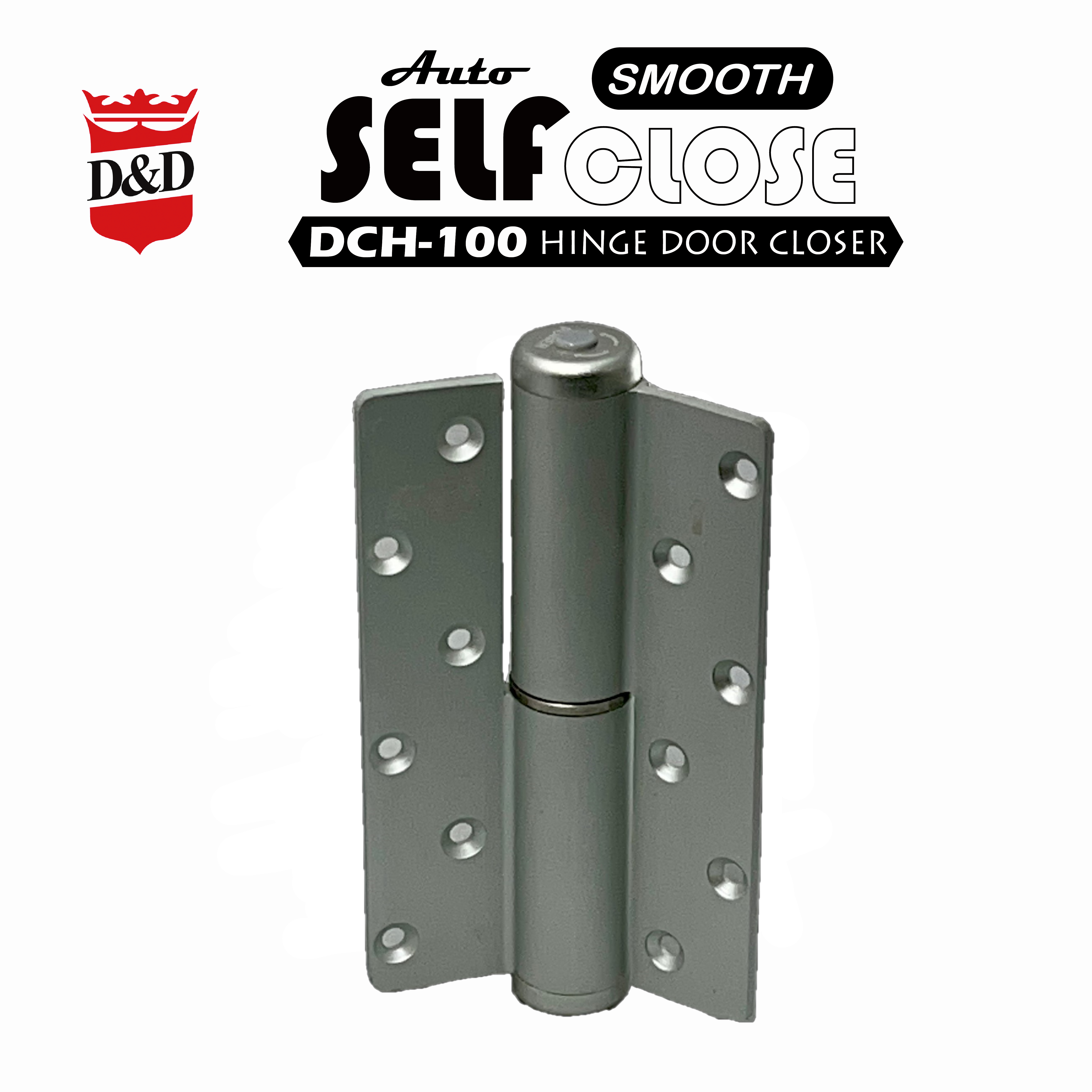 Cierre de puerta con bisagra SELFCLOSE (DCH-100), Fabricante de cerradores  y cerraduras automáticas de puertas correderas de Taiwán