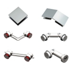 Glass connector, glass clip