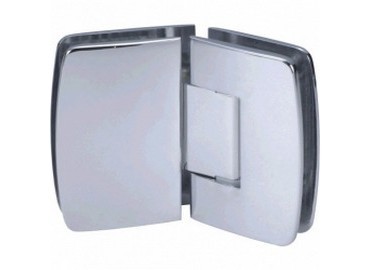 황동 커버 포함 조절 가능한 유리 경첩 - 조절 가능한 유리 경첩 - 반경 코너 시리즈