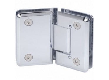 Verstellbare Glastürscharniere - Verstellbare Glasbänder - Abgeschrägte Kante Serie