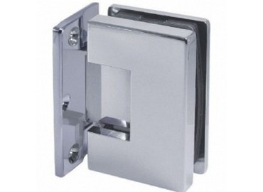 황동 커버 포함 조절 가능한 유리 경첩 - 조절 가능한 유리 경첩 - 사각 코너 시리즈