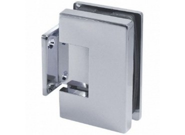 황동 커버 포함 조절 가능한 유리 경첩 - 조절 가능한 유리 경첩 - 사각 코너 시리즈