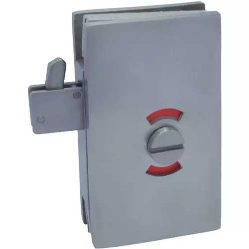 Glass patch lock - Square series hook latch na may switch ng tagapagpahiwatig