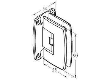 กระจกบานพับ, #GHA-30R-GTW