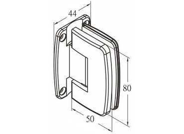 مفصلة زجاج، #GHA-81R-GTW