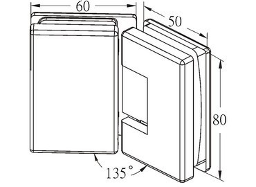 Fenestra Hinge, #GHA-81S-135