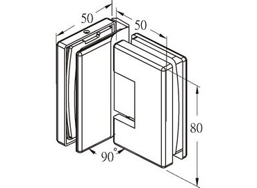 Salamin Hinge, #GHA-81S-90