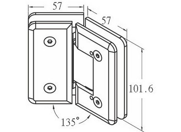 Стеклянная петля, #GHA-90C-135