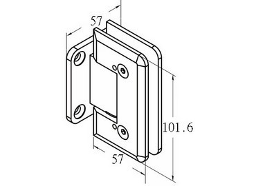 Salamin Hinges, #GHA-90C-GTWSP