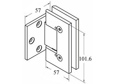 บานพับกระจก, #GHA-90S-GTWOF