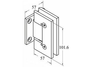 ガラスヒンジ、#GHA-90S-GTWSP