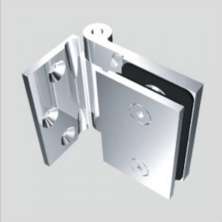 Glass Free Hinge, Glass to Wall, outswing, 90 degree