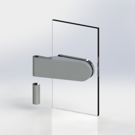 Frameless glass door hinge - Frameless glass door hinge