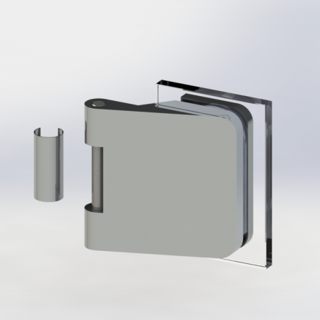 Frameless glass door hinge - Frameless glass door hinge