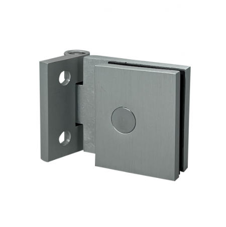 Glass hinge screw-on hinge without covers