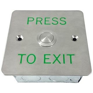Exit switch, #PB-15 with wide-square faceplace
