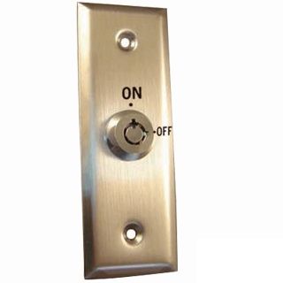 Interruptor de llave con placa frontal estrecha - Interruptor de salida con placa frontal estrecha