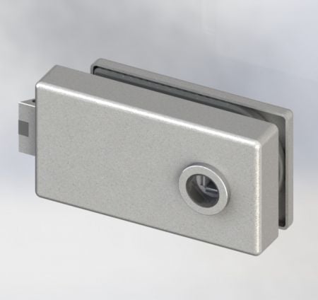 Glass Patch Lock, Square Type, Dummy Function