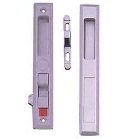 Manija de puerta corrediza empotrada.