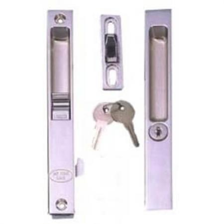 Flush sliding door handle - Flush sliding patio door handle set, with key lock.