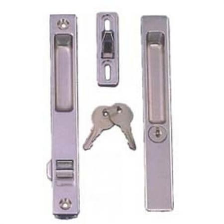 Handle pintu geser Flush - Set handle pintu geser Flush, dengan kunci