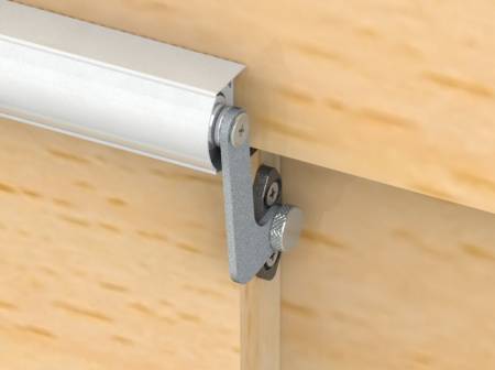 Fix 6 Series SLIDEback sliding door closer on wooden door frame