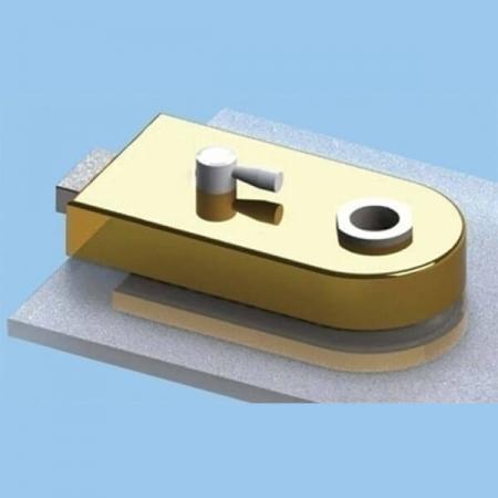 Kunci Patch Kaca dengan kait magnetik dan sakelar tuas - Kunci Pintu Kaca dengan kait magnetik dan penutup radius