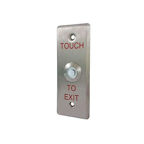 Botão de pressão, liberação de emergência da porta, chave interruptora