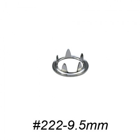 Open Prong Ring for Ring Snap Fastener