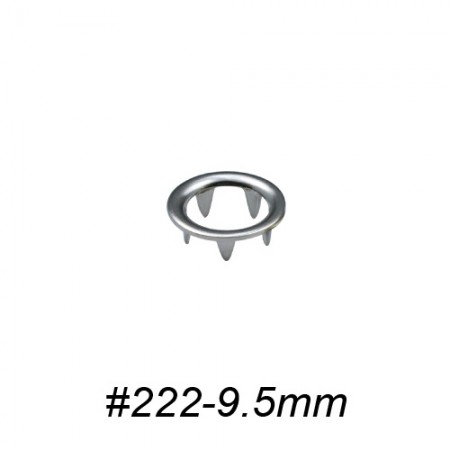 Open Prong Ring for Ring Snap Fastener