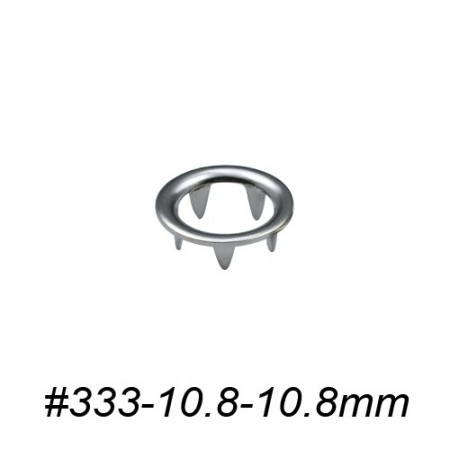Open Prong Ring for Ring Snap Fastener