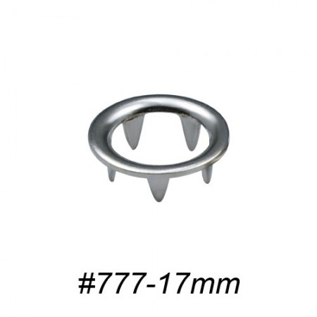 Open Prong Ring for Ring Snap Fastener