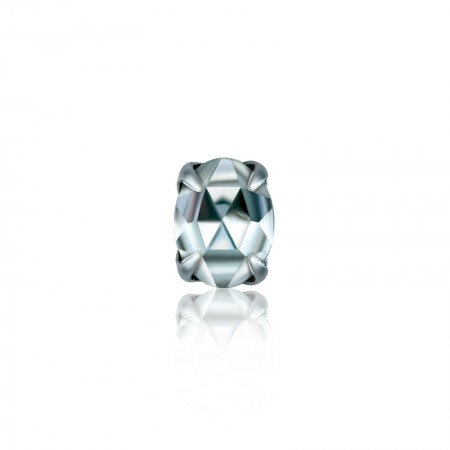 8x6mm Oval Glass Rhinestone in Sew-on Setting - 8x6mm Oval Crystal Stone in Sew-on Setting