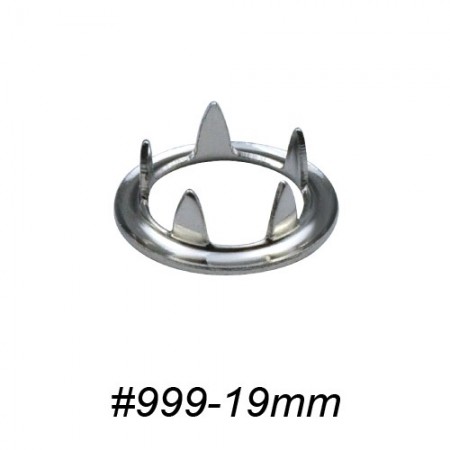 Open Prong Ring for Ring Snap Fastener