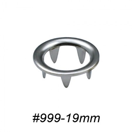 Open Prong Ring for Ring Snap Fastener