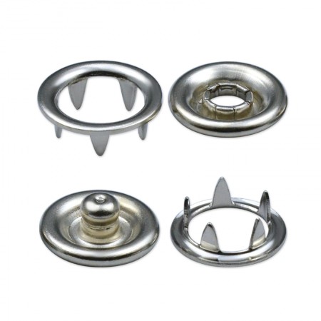 Botão de pressão de anel com pino regular de 7,8 mm - Botão de pressão de anel com pino regular de 7,8 mm