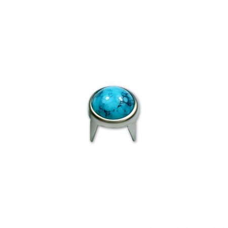 8mm Preset Cabochon stone with claw setting - 8mm Cabochon Claw Nailhead