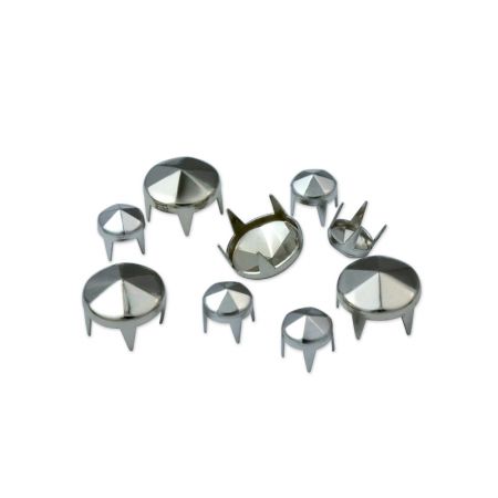 faceted round stud for leather embellishment
