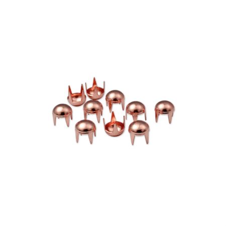 half round nail head with electroplated finish