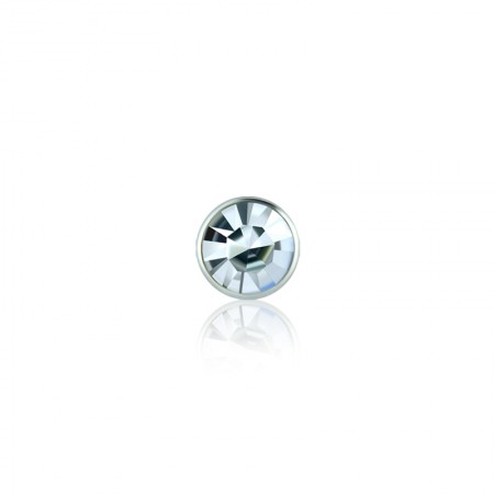 5.3mm円形のダイヤモンド付きリベット（開口底管） - 5.3mmの丸いラインストーン付きリベット