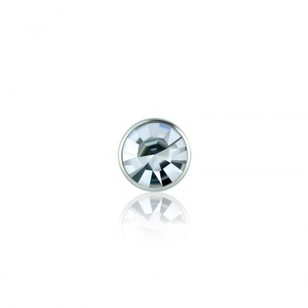 6mm円形のダイヤモンド付きリベット（開口底管） - 6mmの丸いラインストーンリベット