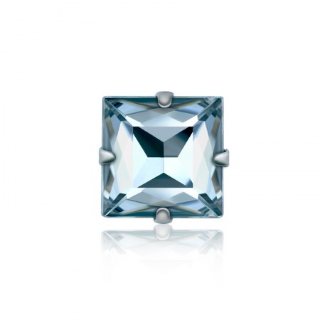 14x14mm方形尖底壓克力水鑽縫線爪框