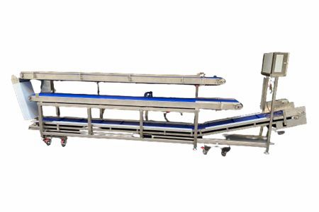 Băng tải làm việc ba tầng (Nhà máy chế biến thực phẩm)