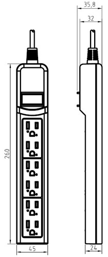 Cavo di Alimentazione di Taiwan