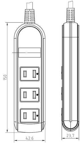 Cavo di Alimentazione di Taiwan