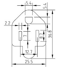 Cordon d'alimentation USA - AC-CM601