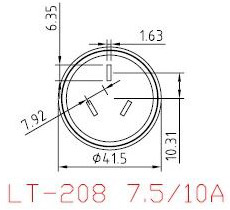 Cable de alimentación de Australia