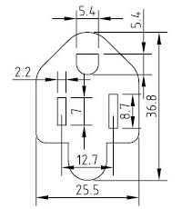 Cable de alimentación de EE. UU. - AC-CM212
