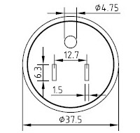 Cabo de Alimentação dos EUA - AC-CM251