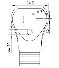 Cabo de Alimentação dos EUA